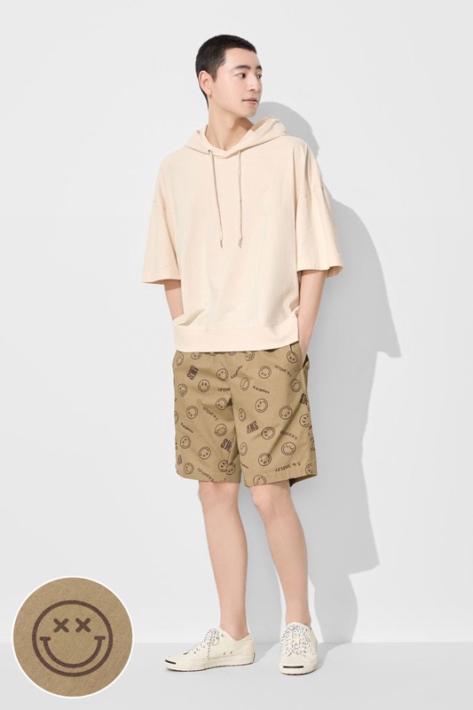 S.W.SMILEY®印花輕便短褲-男