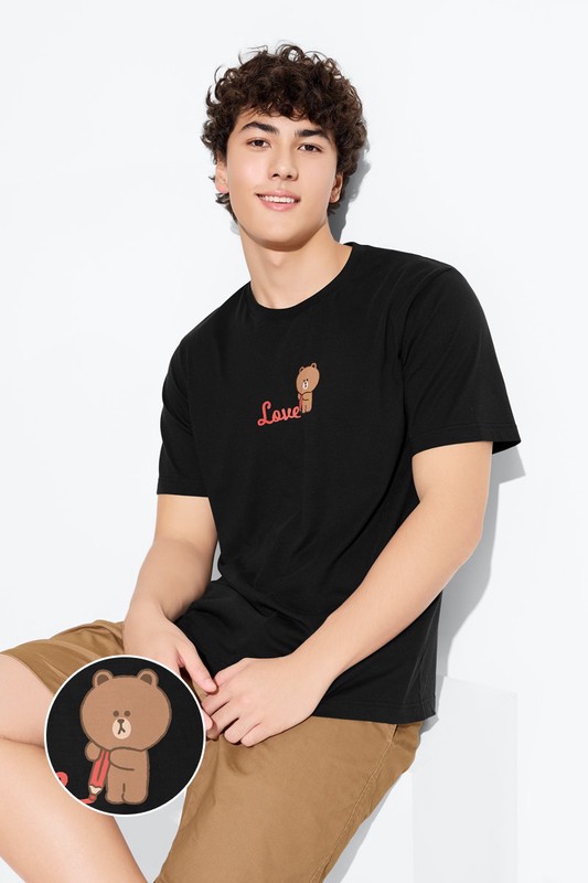 LINE FRIENDS印花T恤-06-男