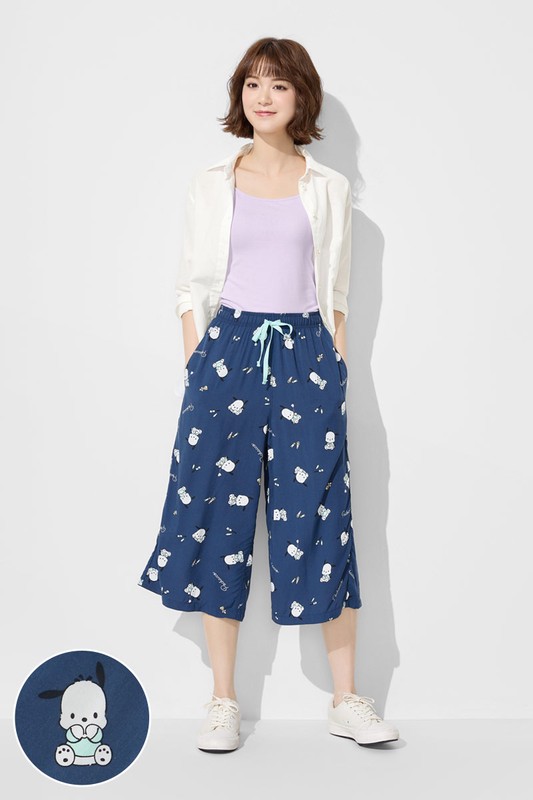 三麗鷗嫘縈七分褲-02-女