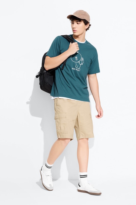 LINE FRIENDS印花T恤-01-男