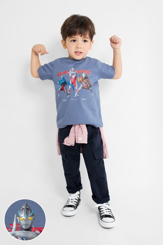 超人力霸王印花T恤-09-童