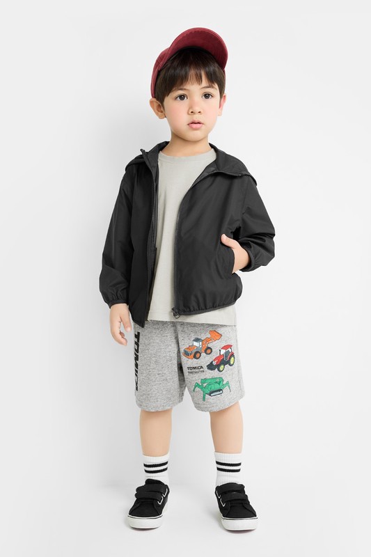 TOMICA竹節棉印花口袋短褲-童