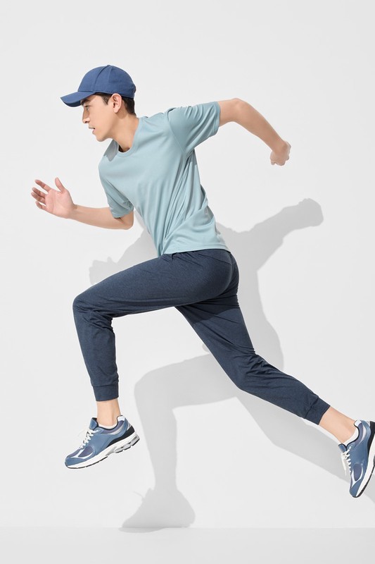 彈性運動束口褲-男