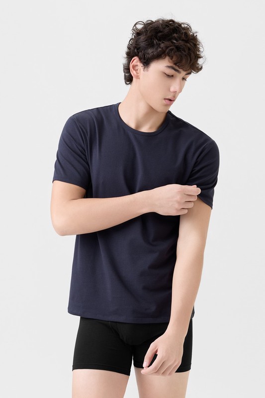 彈力圓領T恤-男