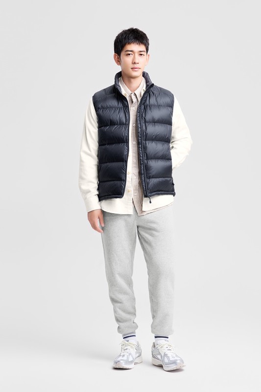 極暖羽絨背心-男