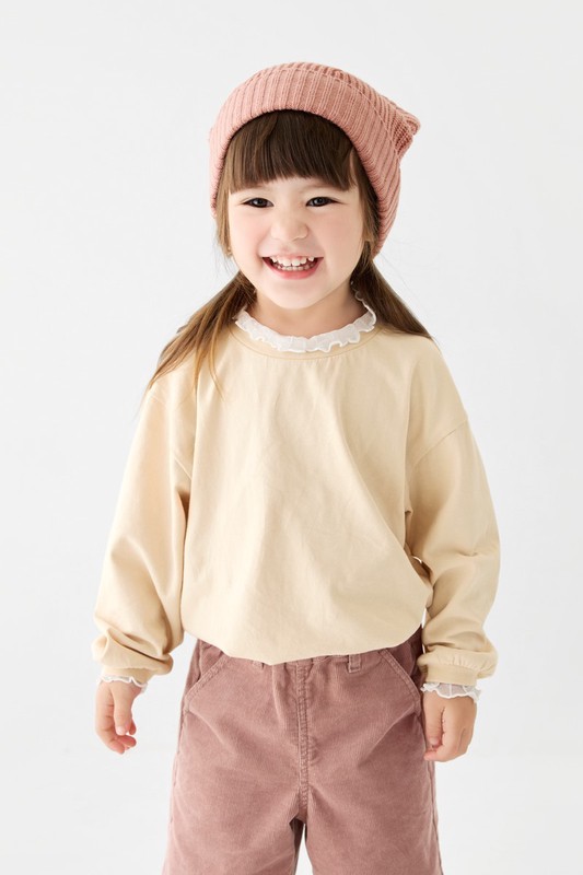 貓耳造型針織帽-童