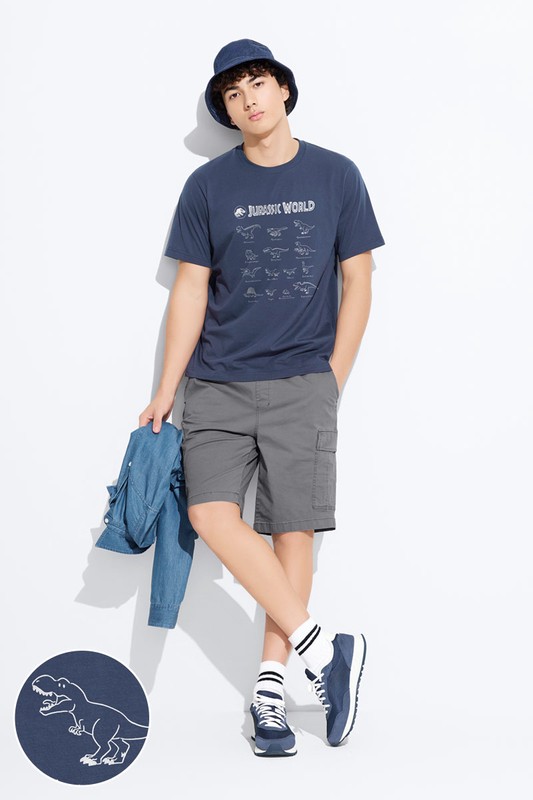 Jurassic World印花T恤-11-男