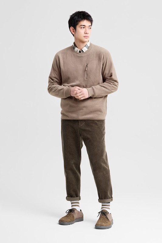 Fleece口袋休閒上衣-男