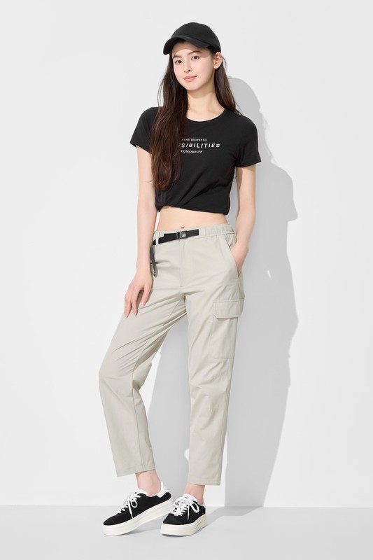 機能彈性工裝九分褲-男