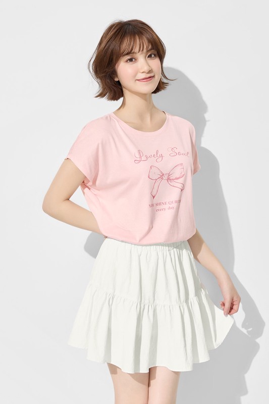 鬆緊腰頭蛋糕褲裙-女