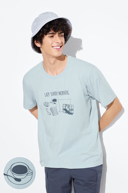 休閒時光印花T恤-男