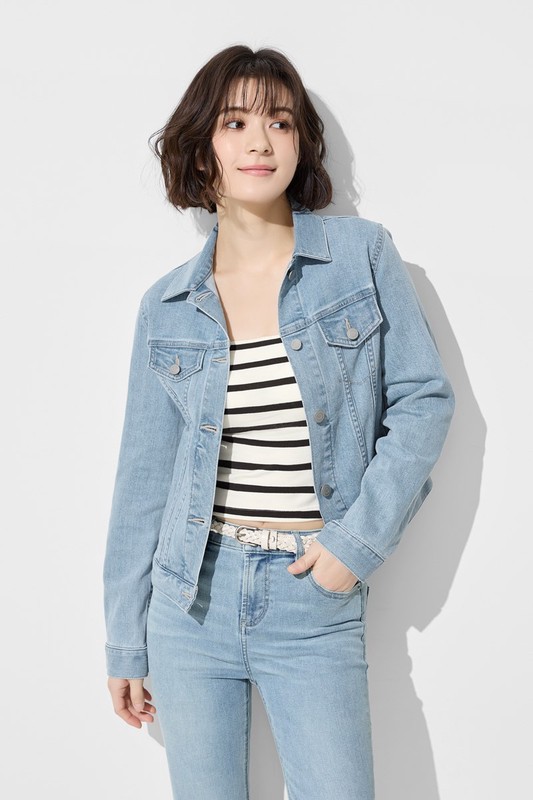 牛仔修身外套-女
