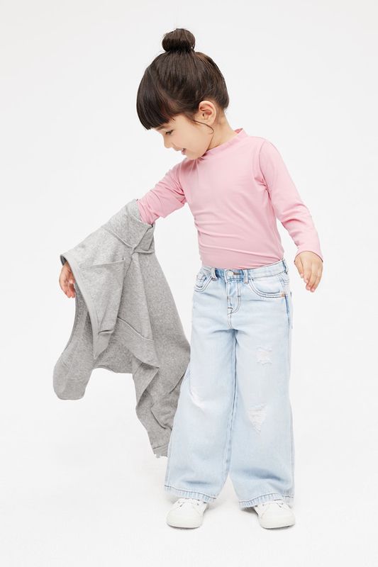 heatup立領九分袖上衣-童