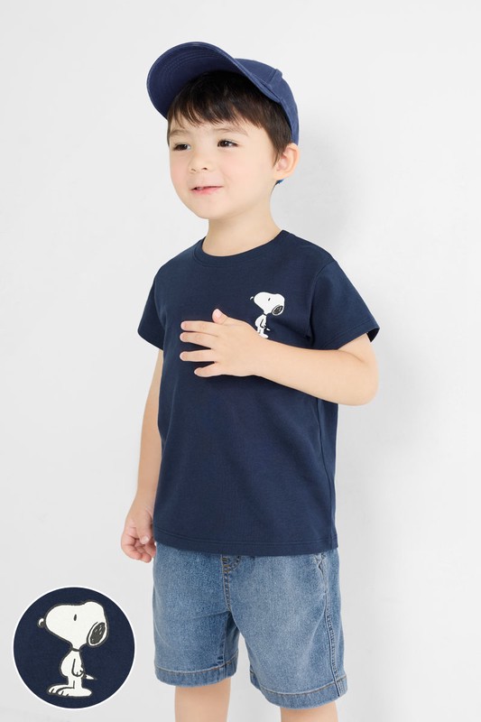 史努比系列印花T恤-04-童