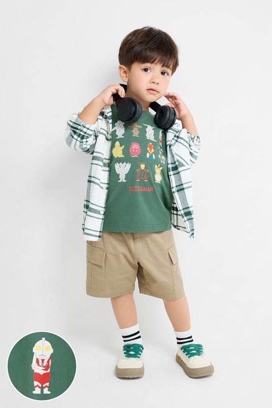 超人力霸王印花T恤-03-童