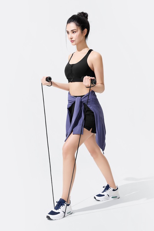 輕度支撐前開式拉鍊Bra背心-女