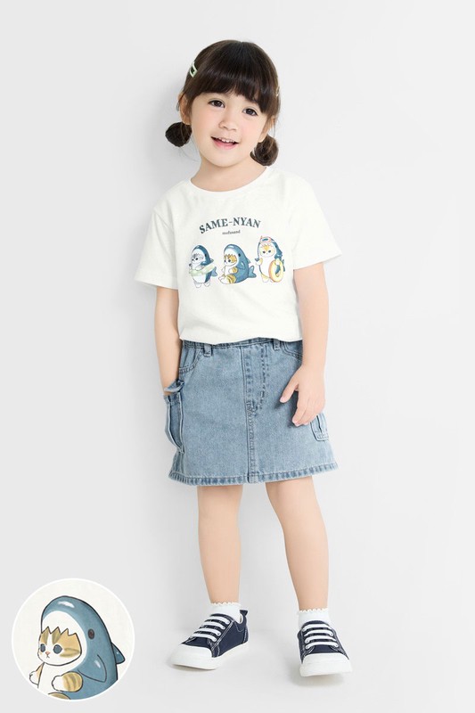 貓福珊迪印花T恤-01-童