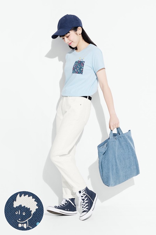 小王子口袋印花T恤-08-女