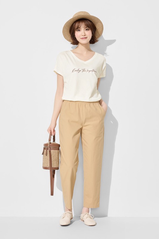 棉質輕便九分褲-女