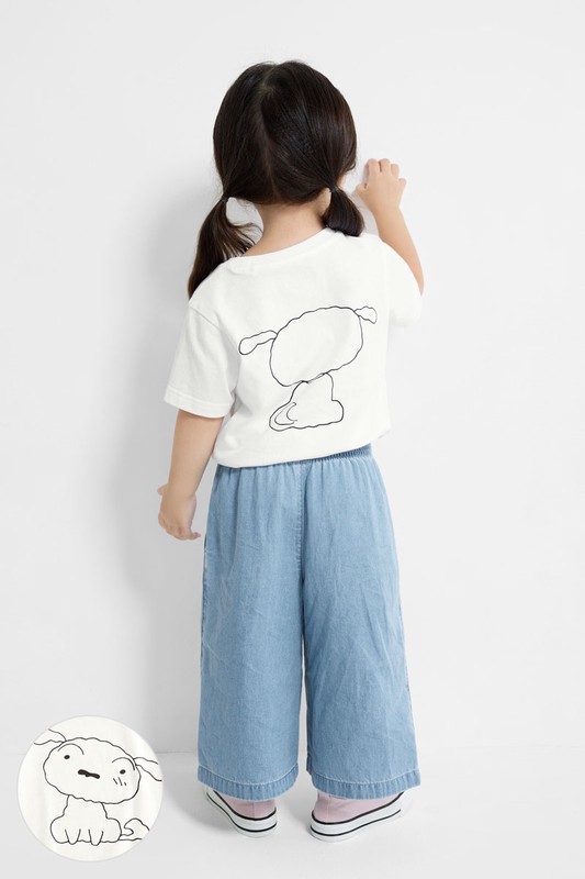 蠟筆小新印花T恤-01-童