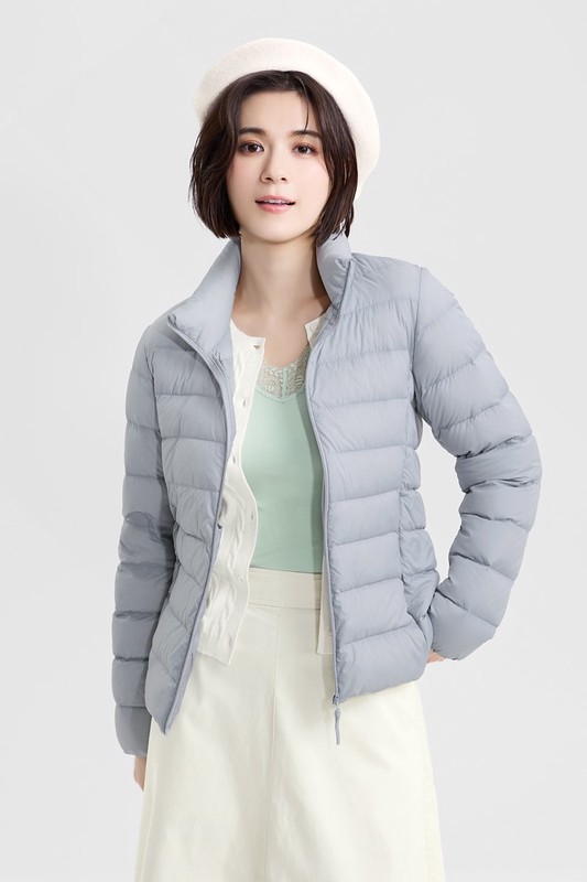 極輕羽絨立領外套-女