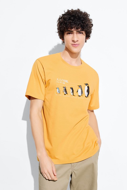 大人的圖鑑印花T恤-03-男