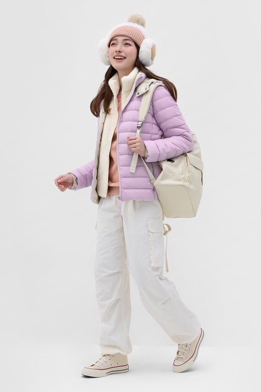 極輕羽絨玩色外套-女