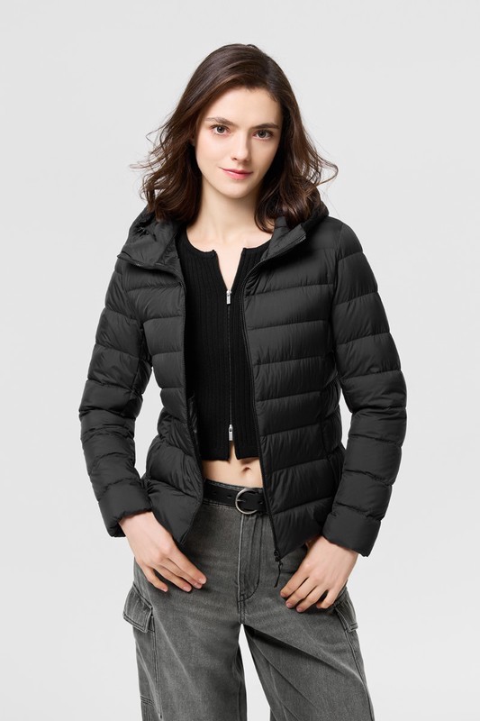 極輕羽絨連帽外套-女