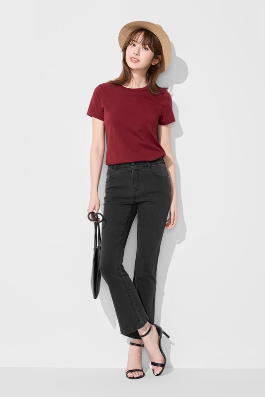 純棉圓領T恤-女