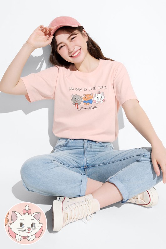 迪士尼系列寬版印花T恤-22-女