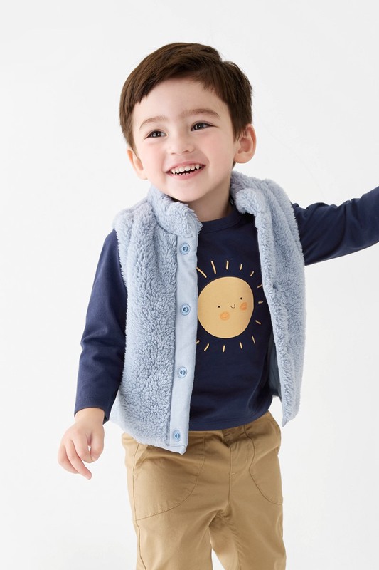 長刷毛雙面穿背心-Baby