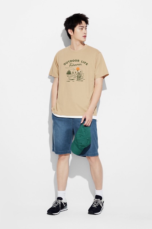 戶外休閒印花T恤-03-男