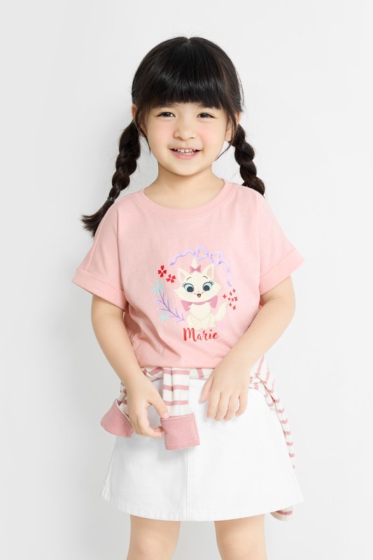 迪士尼系列竹節棉印花T恤-03-童