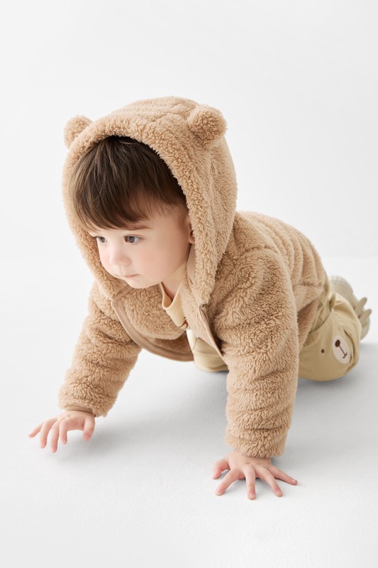 長刷毛連帽外套-Baby