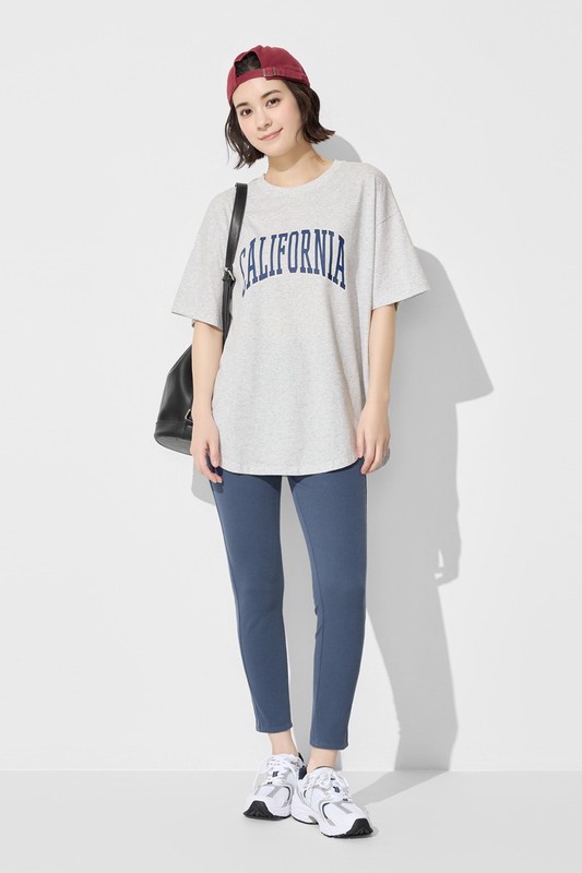 針織多色九分緊身褲-女