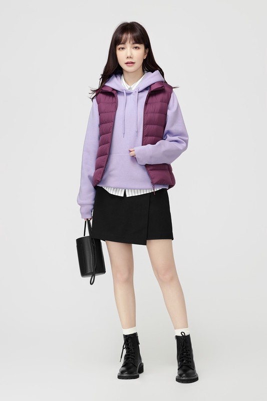 極輕羽絨立領背心-女