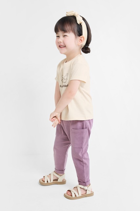 竹節棉口袋長褲-Baby