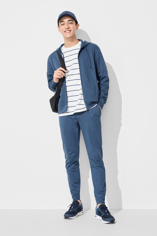 快乾棉休閒長褲-男