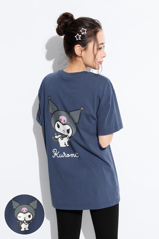 三麗鷗寬長版印花T恤-05-女