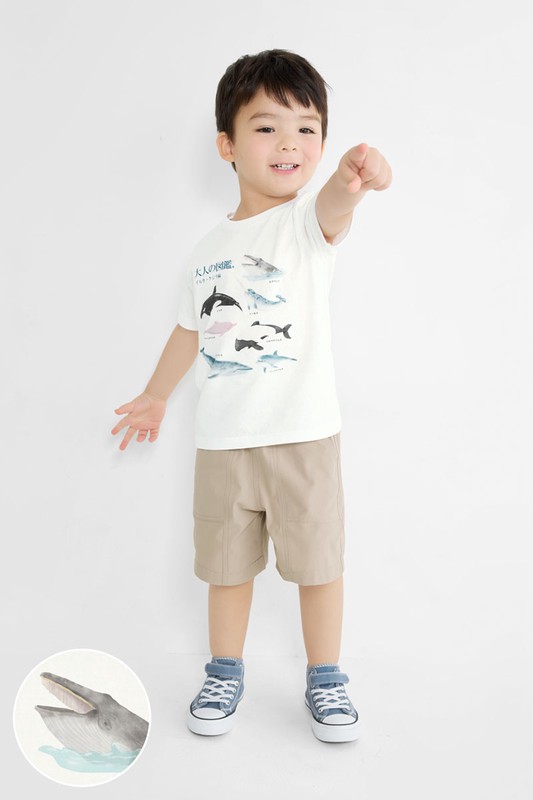 大人的圖鑑印花T恤-02-童