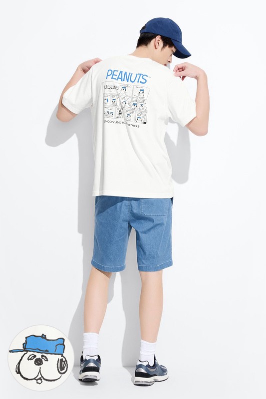 史努比系列印花T恤-17-男