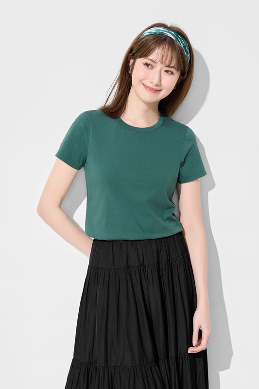 純棉圓領T恤-女