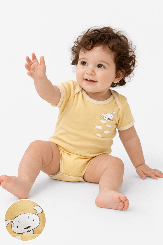 蠟筆小新純棉羅紋包臀衣-Baby