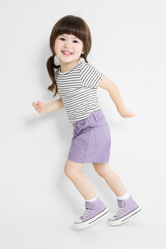 多色牛仔短褲-童