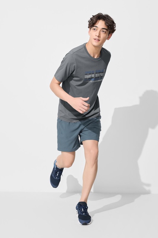 吸排雙層短褲-男