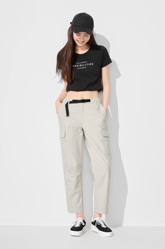 機能彈性工裝九分褲-男