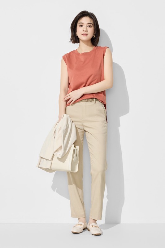 絲光棉寬鬆背心-女