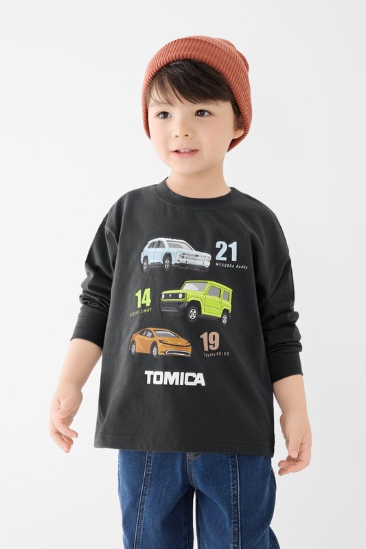 TOMICA寬版長袖印花T恤-03-童