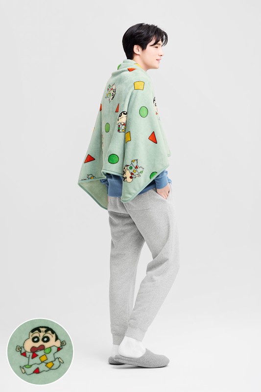 蠟筆小新珊瑚絨家居毯-中性款