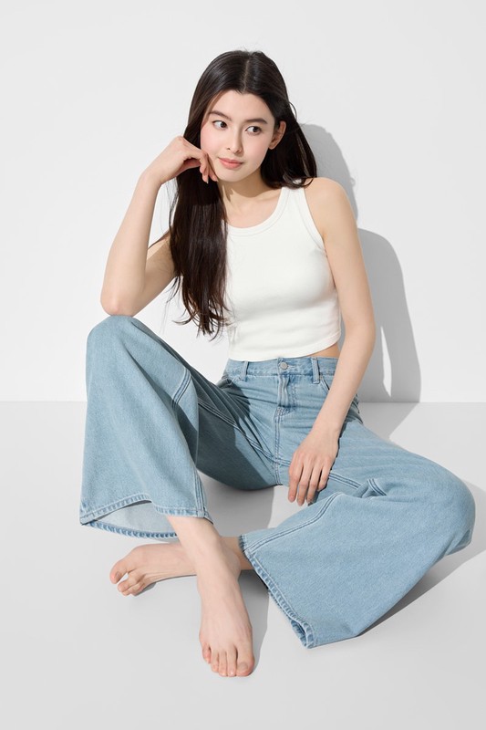 Bra削肩中短版背心-女